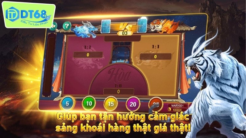 DT68 rồng hổ - Sự Kết Hợp Giữa Đam Mê Và Chiến Thuật 4 Chiến thuật chơi DT68 rồng hổ hiệu quả